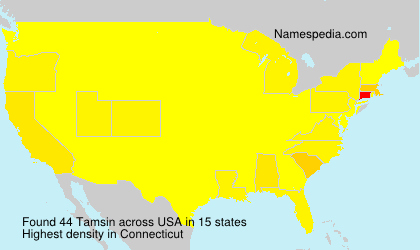 Surname Tamsin in USA Surname Tamsin in USA