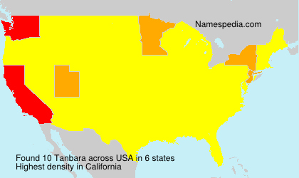 Surname Tanbara in USA Surname Tanbara in USA
