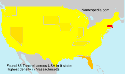 Surname Tancrell in USA Surname Tancrell in USA