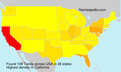 Surname Tanda in USA Surname Tanda in USA