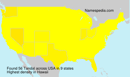 Surname Tandal in USA Surname Tandal in USA