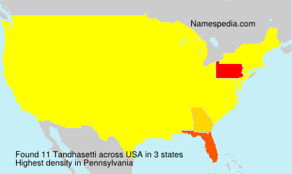 Surname Tandhasetti in USA Surname Tandhasetti in USA