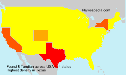 Surname Tandian in USA Surname Tandian in USA