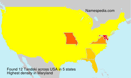 Surname Tandski in USA Surname Tandski in USA