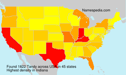 Surname Tandy in USA Surname Tandy in USA