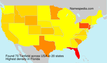 Surname Tanfield in USA Surname Tanfield in USA