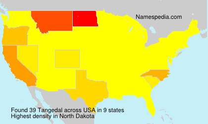 Surname Tangedal in USA Surname Tangedal in USA