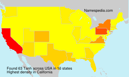 Surname Tanh in USA Surname Tanh in USA