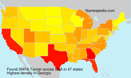 Surname Tanner in USA Surname Tanner in USA