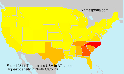 Surname Tant in USA Surname Tant in USA