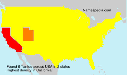 Surname Tantee in USA Surname Tantee in USA