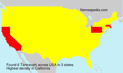 Surname Tantravahi in USA Surname Tantravahi in USA