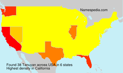 Surname Tanuyan in USA Surname Tanuyan in USA