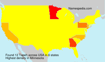 Surname Tapeh in USA Surname Tapeh in USA
