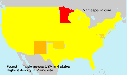 Surname Taple in USA