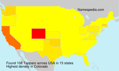 Surname Tapparo in USA Surname Tapparo in USA