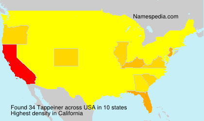 Surname Tappeiner in USA Surname Tappeiner in USA