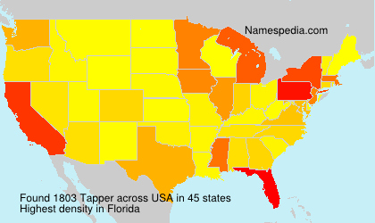 Surname Tapper in USA Surname Tapper in USA