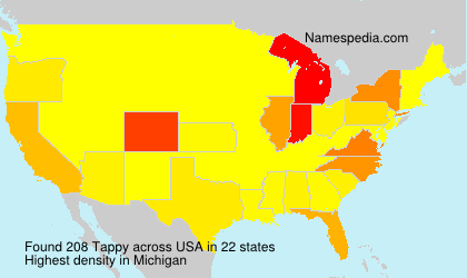 Surname Tappy in USA Surname Tappy in USA