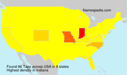 Surname Tapy in USA Surname Tapy in USA
