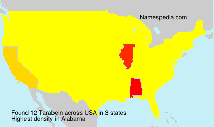 Surname Tarabein in USA Surname Tarabein in USA