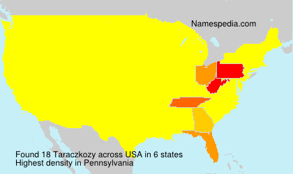 Surname Taraczkozy in USA Surname Taraczkozy in USA