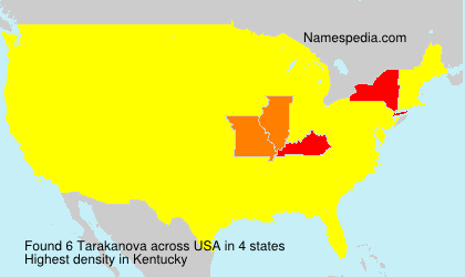 Surname Tarakanova in USA Surname Tarakanova in USA