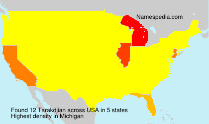 Surname Tarakdjian in USA Surname Tarakdjian in USA