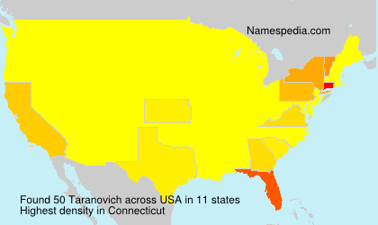 Surname Taranovich in USA Surname Taranovich in USA
