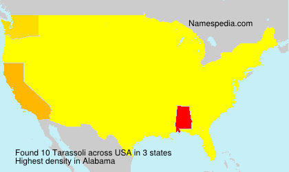 Surname Tarassoli in USA