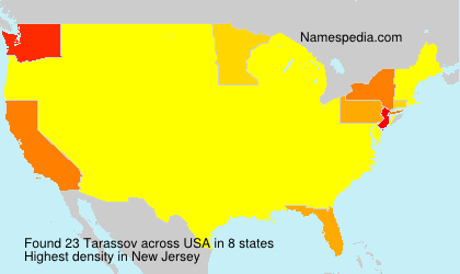 Surname Tarassov in USA Surname Tarassov in USA