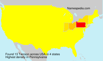 Surname Tarcson in USA Surname Tarcson in USA
