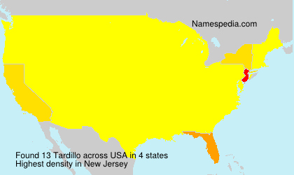 Surname Tardillo in USA Surname Tardillo in USA