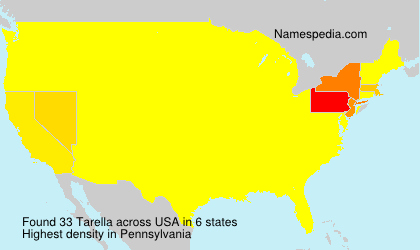 Surname Tarella in USA Surname Tarella in USA
