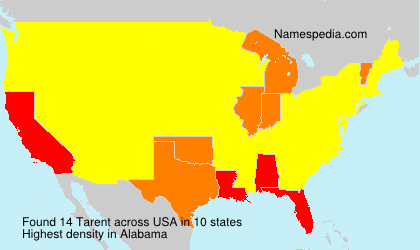 Surname Tarent in USA Surname Tarent in USA