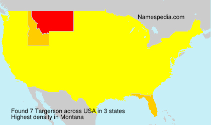 Surname Targerson in USA Surname Targerson in USA