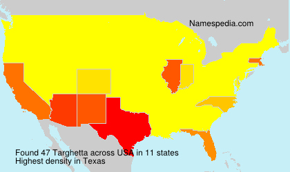 Surname Targhetta in USA Surname Targhetta in USA