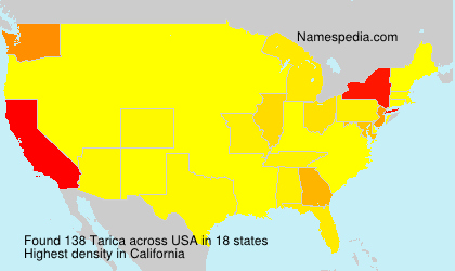 Surname Tarica in USA Surname Tarica in USA