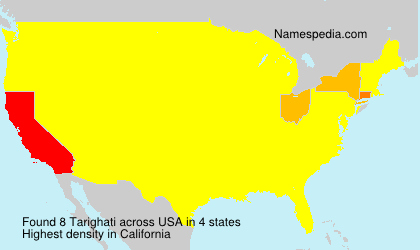 Surname Tarighati in USA Surname Tarighati in USA