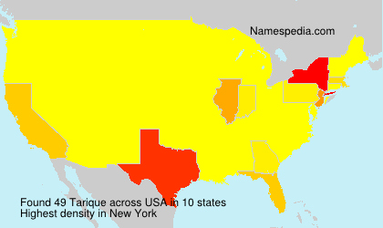 Surname Tarique in USA Surname Tarique in USA