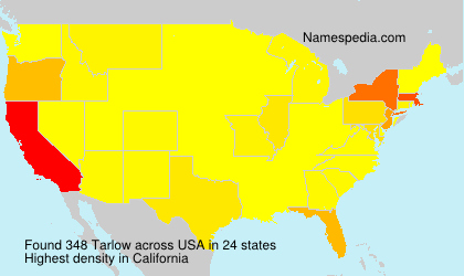 Surname Tarlow in USA Surname Tarlow in USA