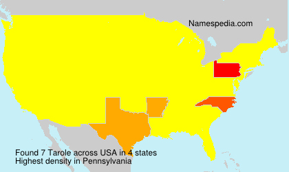 Surname Tarole in USA Surname Tarole in USA