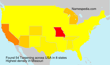 Surname Tarpening in USA