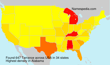 Surname Tarrance in USA Surname Tarrance in USA