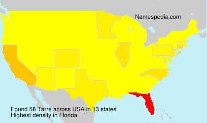 Surname Tarre in USA Surname Tarre in USA