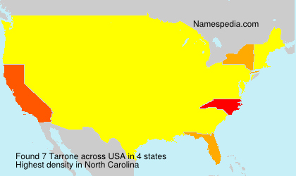 Surname Tarrone in USA Surname Tarrone in USA