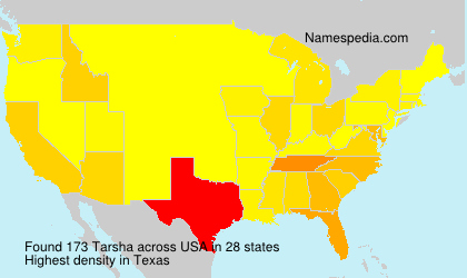 Surname Tarsha in USA Surname Tarsha in USA