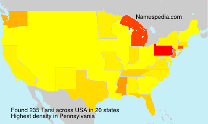 Surname Tarsi in USA