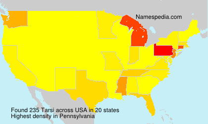 Surname Tarsi in USA Surname Tarsi in USA