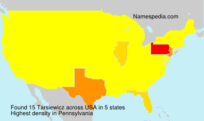 Surname Tarsiewicz in USA Surname Tarsiewicz in USA